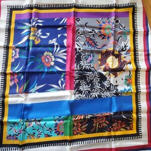 Missoni Multicolor Silk Scarf with Floral Design
